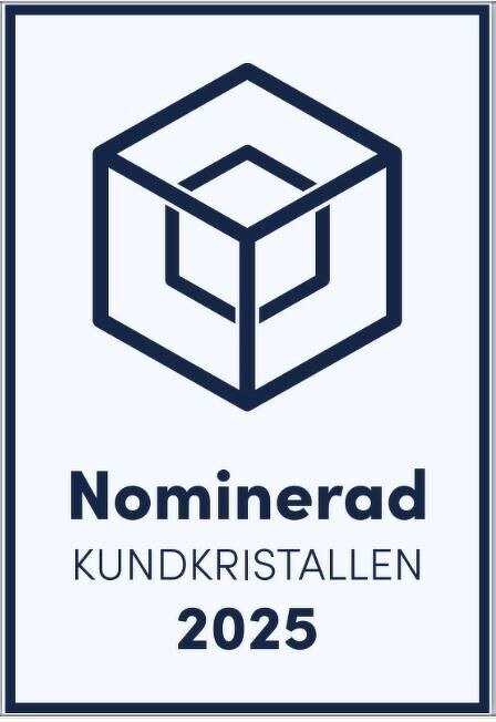 Emblem för nominering till Kundkristallen